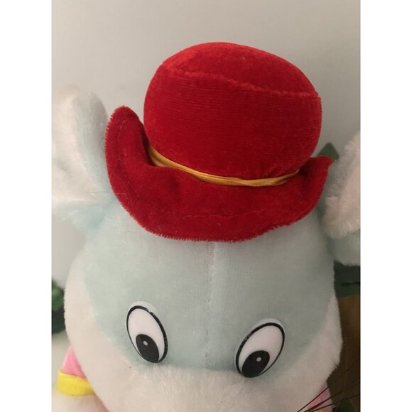 Vintage Blue Mouse Plush Valentine’s Day Love Sweetheart Hearts Grannycore Retro - Picture 6 of 9